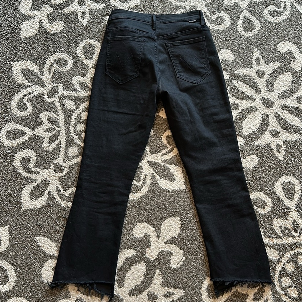 MOTHER black ankle jeans